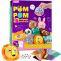 Pom Pom Craft Kit DIY Plush Animal Art Project Kids Ages 6-9 by Deal US