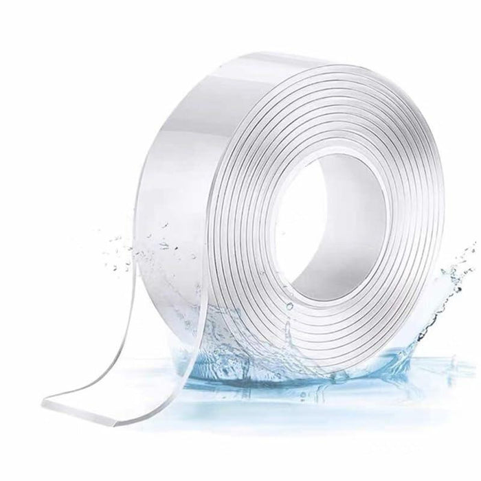 Tuqiso Double Sided Tape Heavy Duty Clear Nano Adhesive 3.28ft by Deal US