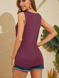YIUIERE Womens Floral Graphic Tank Top V Neck Sleeveless Purple1 Size S by Deal US