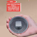 304 Stainless Steel Sink Strainer Basket with Stopper Lid 3.5 Inch Drain Silver by Deal US