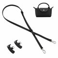 DEVPSISR Leather Adjustable Purse Strap for Longchamp Handbag Black Silver by Deal US