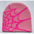 YUERFEILA Women Graphic Skull Beanie MEA Culpa Pink Red Acrylic by Deal US