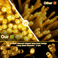 ROADAYLY 65.6FT 180 LED Halloween Fairy Lights Orange Purple Green Wire by Deal US