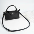 DEVPSISR Leather Adjustable Purse Strap for Longchamp Handbag Black Silver by Deal US