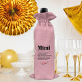 Mimi Wine Gift Bag Grandma Gifts Pink Birthday Mother's Day by Deal US