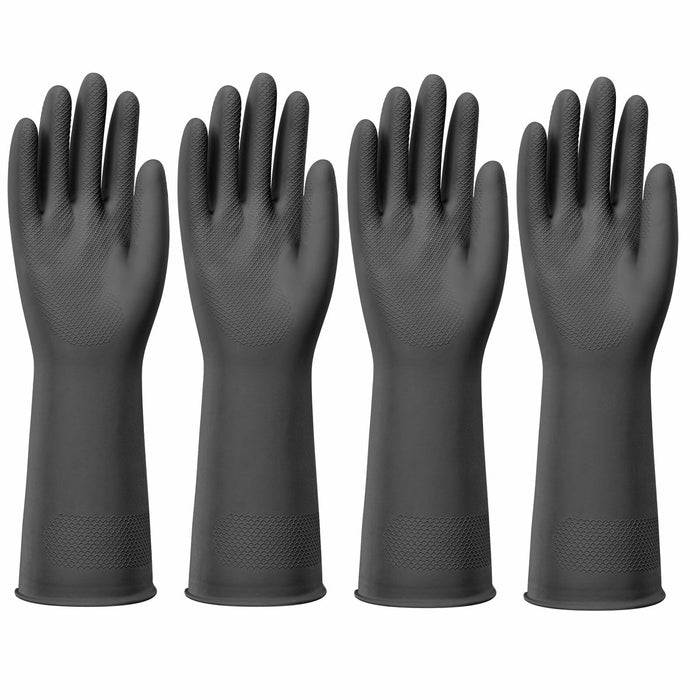 Petacffe Kitchen Cleaning Rubber Gloves Medium Non-Slip Waterproof by Deal US