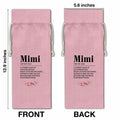 Mimi Wine Gift Bag Grandma Gifts Pink Birthday Mother's Day by Deal US