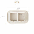 ONUCP Silicone Suction Toothbrush Holder 2-Slot Wall Mount Sand Beige by Deal US