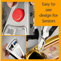 KINTEGOOD 6-in-1 Stainless Steel Bottle Opener Multi-Tool for Seniors by Deal US