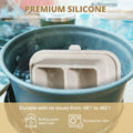 ONUCP Silicone Suction Toothbrush Holder 2-Slot Wall Mount Sand Beige by Deal US