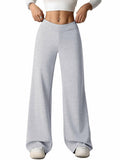 HeSaYep Women's Wide Leg Baggy Sweatpants Embroidered Stars Grey Size S by Deal US