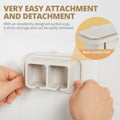 ONUCP Silicone Suction Toothbrush Holder 2-Slot Wall Mount Sand Beige by Deal US
