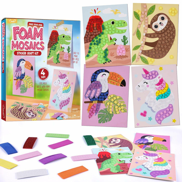 LAOESE Mosaic Sticker Craft Kit Kids Easter Gift Creative Activity Ages 3+ by Deal US