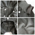 Dog Hoodie Pet Jumpsuit Fleece Sweatshirt Buttons Winter Warm Cotton Size Medium by Deal US