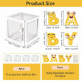 Onteftshop Baby Boxes with Letters 4 Clear White Blocks Baby Shower by Deal US