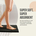 ITSOFT Plush Bathroom Rug 47x21 Gray Absorbent Non Slip Machine Washable by Deal US