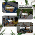 VOUKEN Double Compartment Snack Containers with Lids Transparent 10PCS by Deal US
