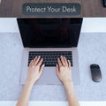 EROS Office Products Non-Slip Felt Desk Mat Light Gray Extra Large XL by Deal US