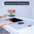 EROS Office Products Non-Slip Felt Desk Mat Light Gray Extra Large XL by Deal US