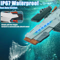 Electric Water Gun Auto Suction Powerful 400 Ammo 28-32FT Range White by Deal US