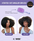 Detangler Brush Anti-Breakage Vented Bristle Mini Travel Lemon Hair Care by Deal US