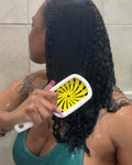 Detangler Brush Anti-Breakage Vented Bristle Mini Travel Lemon Hair Care by Deal US