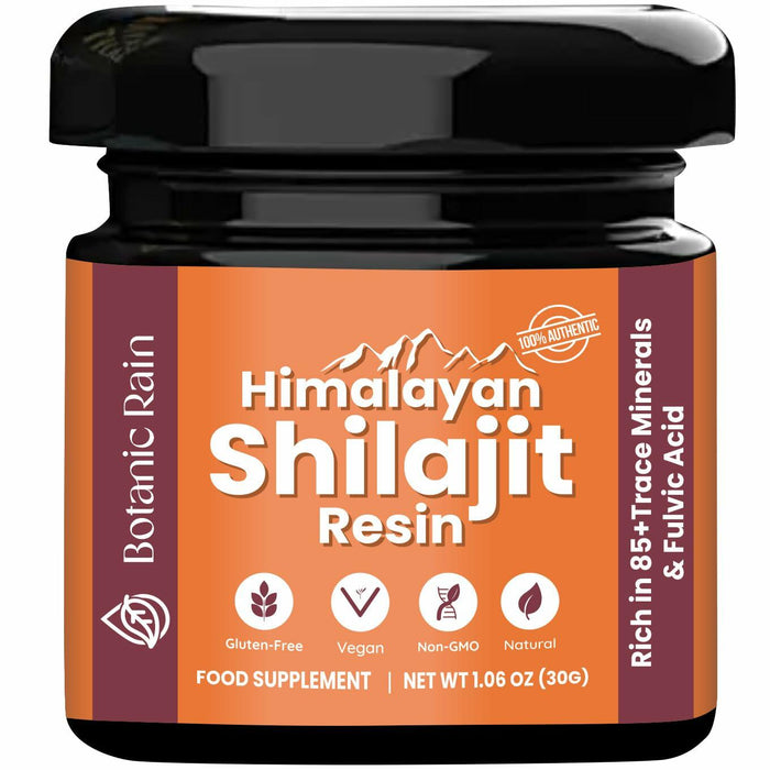 BestBy02/27 Botanic Rain Himalayan Shilajit Resin 85+ Minerals 1.06 oz by Deal US