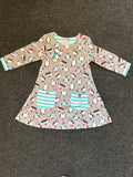 Adorable Girls Toddler Long Sleeve Cotton Dress Cartoon Bird 6T by Deal US