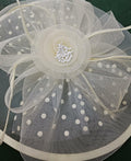 Dodheah Fascinators Hat Women Tea Party Derby Wedding Beige Headband Clip by Deal US