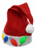 Nicky Bigs Novelties Adult Multi Color LED Light Up Santa Hat One Size by Deal US