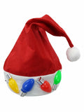 Nicky Bigs Novelties Adult Multi Color LED Light Up Santa Hat One Size by Deal US