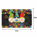 Back to School Photo Backdrop Banner Welcome Back 43x71 Inch Classroom Decor by Deal US
