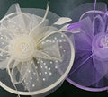 Dodheah Fascinators Hat Women Tea Party Derby Wedding Beige Headband Clip by Deal US