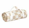 100 North Soft Warm Cuddle Blanket Black Beige 60x50 Inches Cotton Blend by Deal US