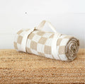 100 North Soft Warm Cuddle Blanket Black Beige 60x50 Inches Cotton Blend by Deal US