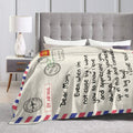 Poitvd Super Soft Flannel Throw Blanket for Mom Anniversary Gift White by Deal US