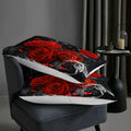 AILONEN 3D Oil Painting Red Rose Comforter Set Twin Size 3 Pieces by Deal US