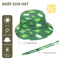 Fynnsure Baby Boy Sun Hat UPF 50+ Adjustable Bucket Hat Green Tree 0-6M by Deal US