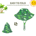 Fynnsure Baby Boy Sun Hat UPF 50+ Adjustable Bucket Hat Green Tree 0-6M by Deal US