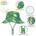 Fynnsure Baby Boy Sun Hat UPF 50+ Adjustable Bucket Hat Green Tree 0-6M by Deal US