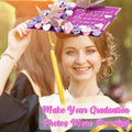 Knitgrip Graduation Cap Decoration Kit 98 Pc Purple Faux Flowers Butterfly by Deal US