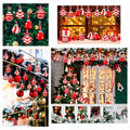 Chuangdi Christmas Ball Ornaments Striped Polka Dots 2.36'' 24 Pcs by Deal US