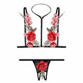 EASYLONGJEE Sexy Flower Lingerie Set 2 Piece Bra and Panty by Deal US