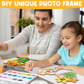 Memorywuu Mother's Day Flower Wood Picture Frame DIY Kit 6 Pcs Color Your Own by Deal US