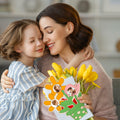 Memorywuu Mother's Day Flower Wood Picture Frame DIY Kit 6 Pcs Color Your Own by Deal US