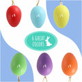 Festicy Easter Eggs Set 48 XXL 2025 with 6 Paints & 2 Brushes Durable Decor by Deal US