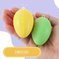 Festicy Easter Eggs Set 48 XXL 2025 with 6 Paints & 2 Brushes Durable Decor by Deal US