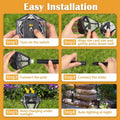 Ouddy Decor Solar Lights Outdoor Waterproof LED Garden Lights Cool White 8 Pack by Deal US