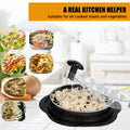 Chicken Shredder Tool Large with Tray Brush Non-Slip Handle Black BPA Free by Deal US