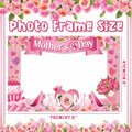 Mothers Day Decorations 23pcs Photo Booth Props Pink Frame Party Supplies by Deal US